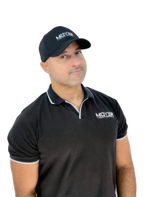 James Moyer Tucson Realtor in Moyer Realty Services polo and hat